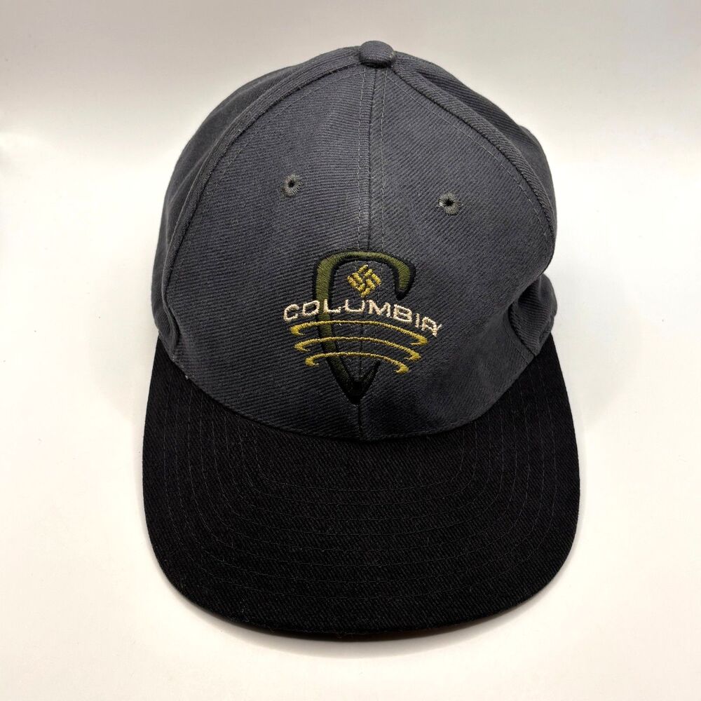 Vintage Columbia Sportswear Company Baseball Hat Cap Blue Gray OSFA Snap Back